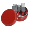 Additional Thumbnail Image 3 - a red round box with several cables