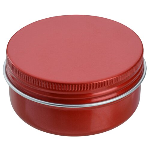 Additional Image 1 - a red round container with a red lid