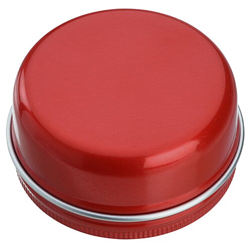 Additional Image 2 - a red round object with a silver band