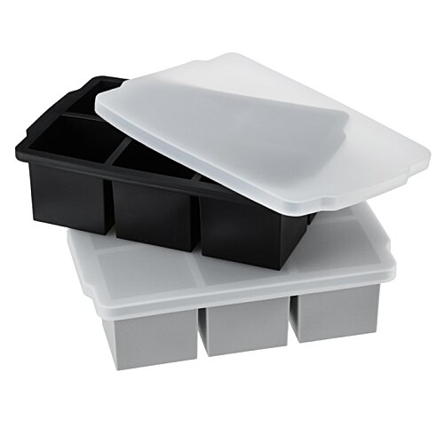 Additional Image 5 - a stack of black and white plastic containers