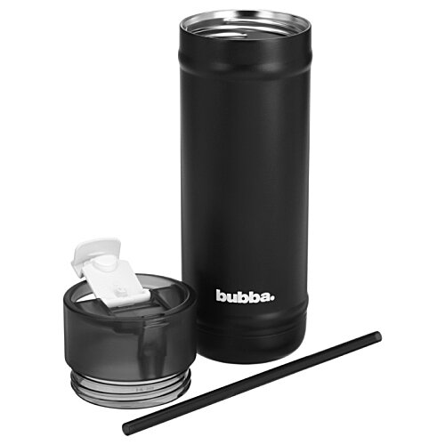 Additional Image 4 - a black container with a black straw and a black container with a black straw