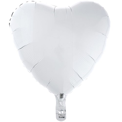 Additional Image 1 - a white heart shaped balloon