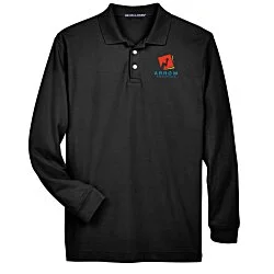 Peruvian Pima Cotton LS Pique Polo - Men's
