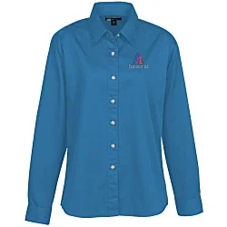 Blue Generation LS Stain-Resistant Twill Shirt - Ladies'