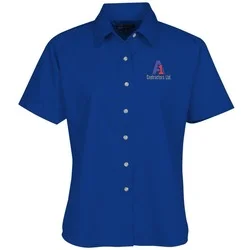 Blue Generation SS Stain-Resistant Twill Shirt - Ladies'