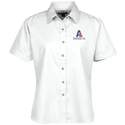 Blue Generation SS Stain-Resistant Twill Shirt - Ladies'