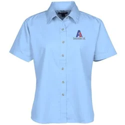 Blue Generation SS Stain-Resistant Twill Shirt - Ladies'