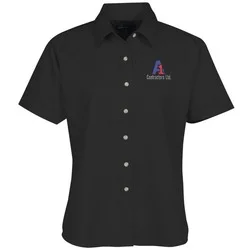 Blue Generation SS Stain-Resistant Twill Shirt - Ladies'