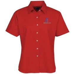 Blue Generation SS Stain-Resistant Twill Shirt - Ladies'