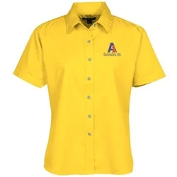 Blue Generation SS Stain-Resistant Twill Shirt - Ladies'