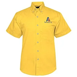 Blue Generation SS Stain-Resistant Twill Shirt - Men's