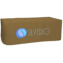 Serged Closed-Back Fitted Table Cover - 8'