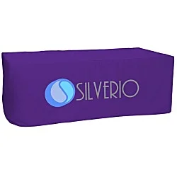 Serged Closed-Back Fitted Table Cover - 8'