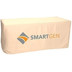 Serged Closed-Back Fitted Table Cover - 6'