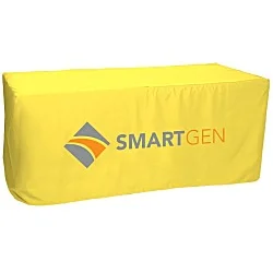 Serged Closed-Back Fitted Table Cover - 6'