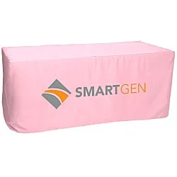 Serged Closed-Back Fitted Table Cover - 6'