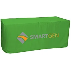 Serged Closed-Back Fitted Table Cover - 6'