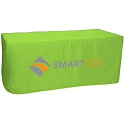 Serged Closed-Back Fitted Table Cover - 6'