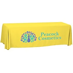 Serged Open-Back Polyester Table Throw - 8'