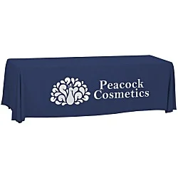 Serged Open-Back Polyester Table Throw - 8 feet