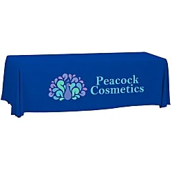 Serged Open-Back Polyester Table Throw - 8'