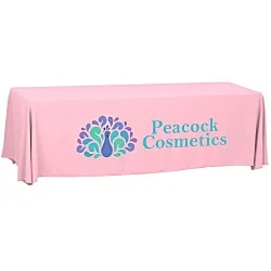 Serged Open-Back Polyester Table Throw - 8'