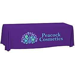 Serged Open-Back Polyester Table Throw - 8'