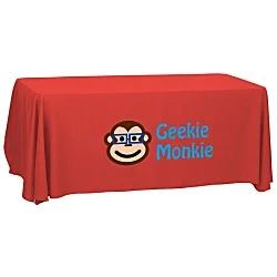 Serged Open-Back Polyester Table Throw - 6'