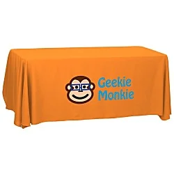 Serged Open-Back Polyester Table Throw - 6'