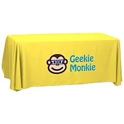 Serged Open-Back Polyester Table Throw - 6'