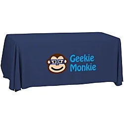 Serged Open-Back Polyester Table Throw - 6 feet