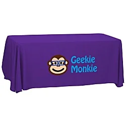 Serged Open-Back Polyester Table Throw - 6'