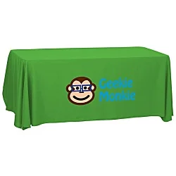 Serged Open-Back Polyester Table Throw - 6'