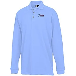 Superblend Long Sleeve Pique Polo - Men's