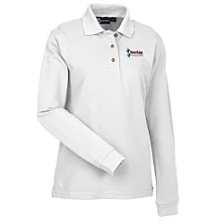 Superblend Long Sleeve Pique Polo - Ladies'
