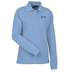 Superblend Long Sleeve Pique Polo - Ladies'
