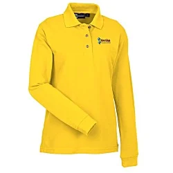 Superblend Long Sleeve Pique Polo - Ladies'