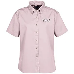 Blue Generation Fine SS Twill Shirt - Ladies'