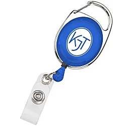 Clip-On Retractable Badge Holder - Translucent