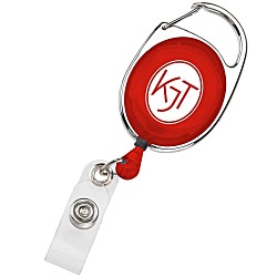 Clip-On Retractable Badge Holder - Translucent