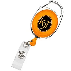 Clip-On Retractable Badge Holder - Translucent