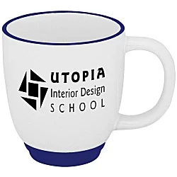 Two-Tone Bistro Mug - 12 oz - White