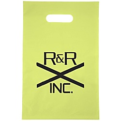 Colored Frosted Die-Cut Convention Bag - 14" x 9-1/2"
