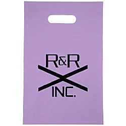 Colored Frosted Die-Cut Convention Bag - 14" x 9-1/2"