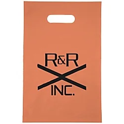 Colored Frosted Die-Cut Convention Bag - 14" x 9-1/2"