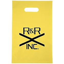 Colored Frosted Die-Cut Convention Bag - 14" x 9-1/2"