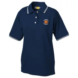 Stain Release Tipped Pique Polo - Ladies'