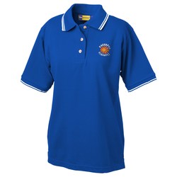 Stain Release Tipped Pique Polo - Ladies'