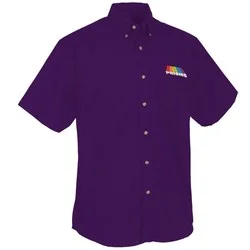 Easy Care Short Sleeve Poplin Shirt - Men's
