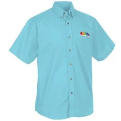 Easy Care Short Sleeve Poplin Shirt - Men's